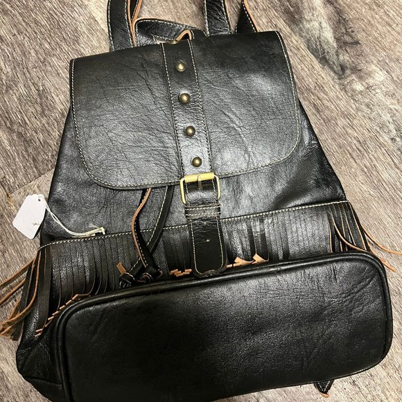 Real Genuine Leather BackpackOrganic Vegetable TannedHandmade